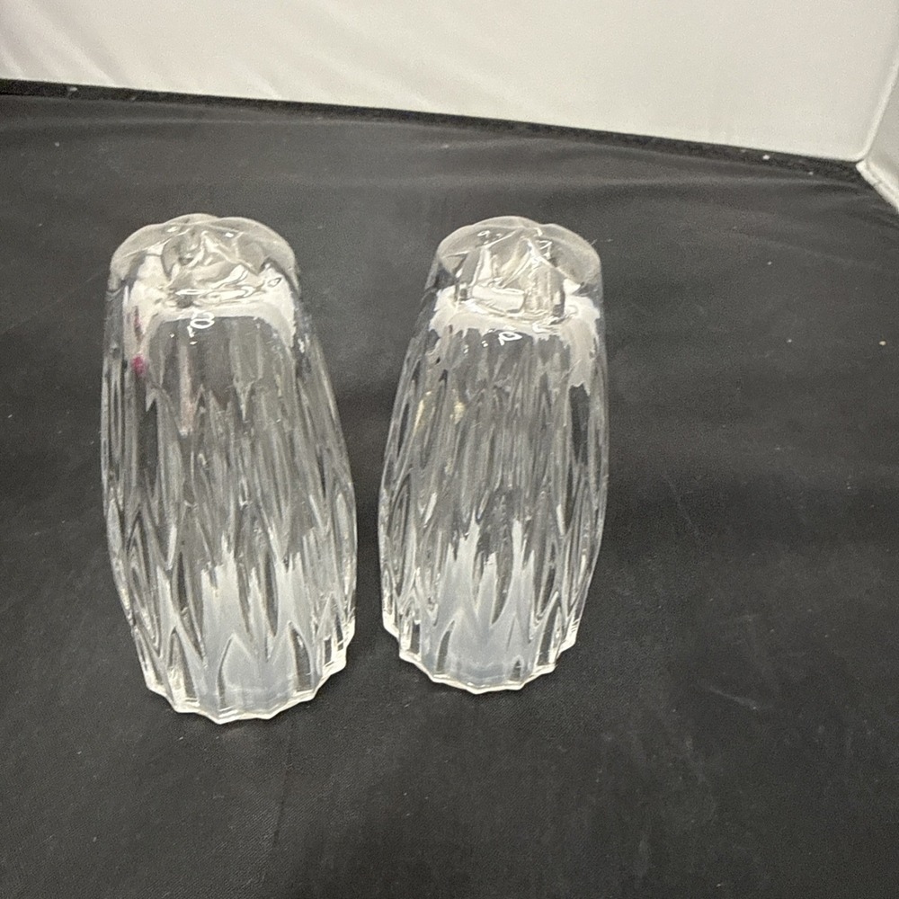 Princess House ROYAL HIGHLIGHTS 24% Lead Crystal Salt & Pepper Shakers